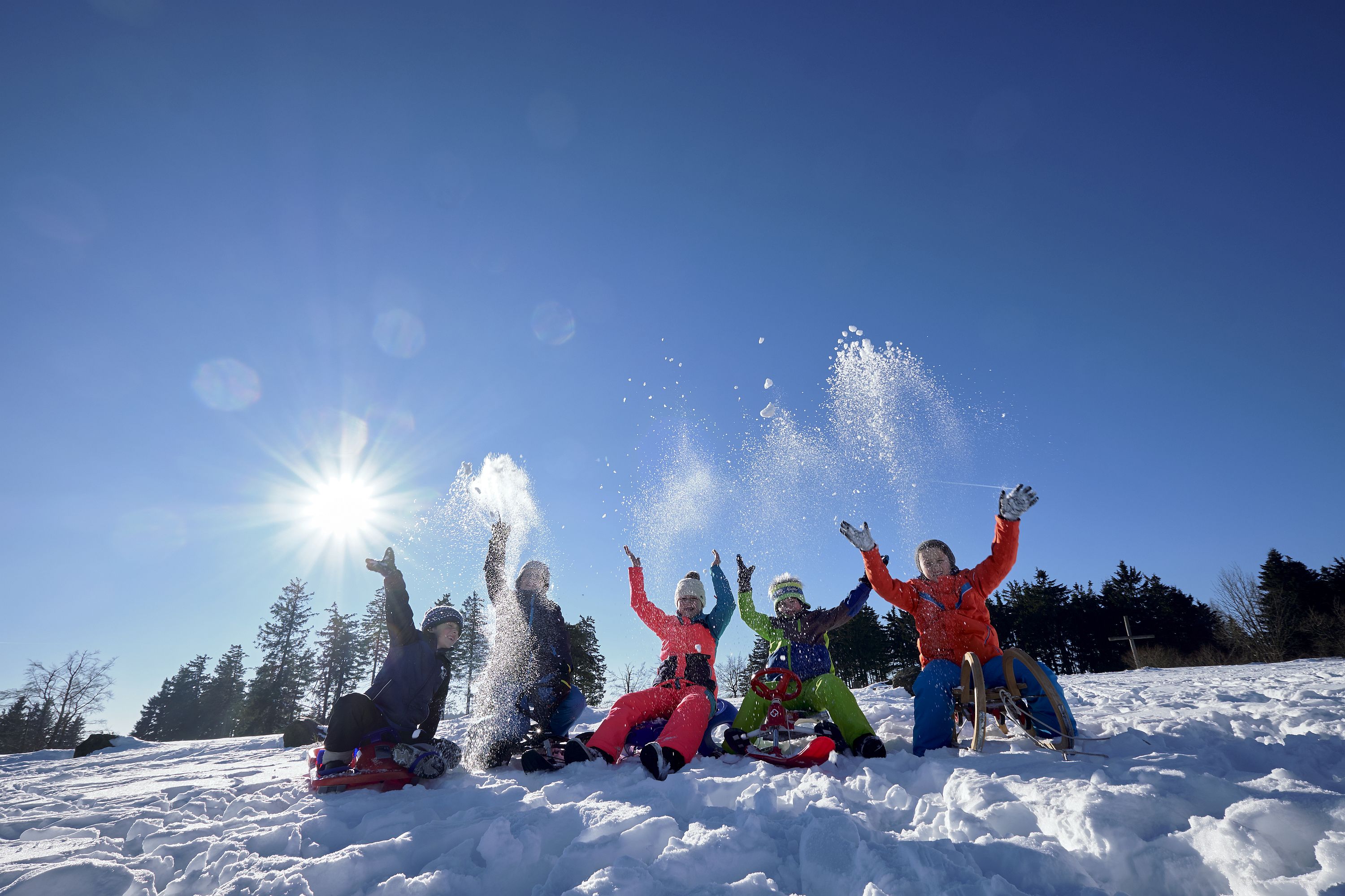 Schneeballschlacht am Ettelsberg 