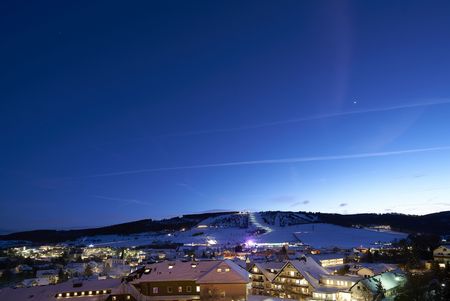 Flutlichtskifahren im beleuchteten Willingen 