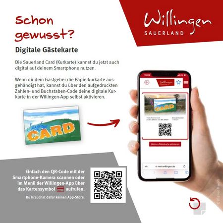 Anleitung Digitale Gästekarte Willingen 